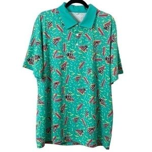 Tailgate Classics Blue‎ Zebra Polo Shirt Size Xl